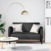 vidaXL Canap&eacute; causeuse noir 110 cm similicuir