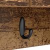 vidaXL Porte-manteau mural avec &eacute;tag&egrave;re Bois ancien 50 x 20 x 30 cm