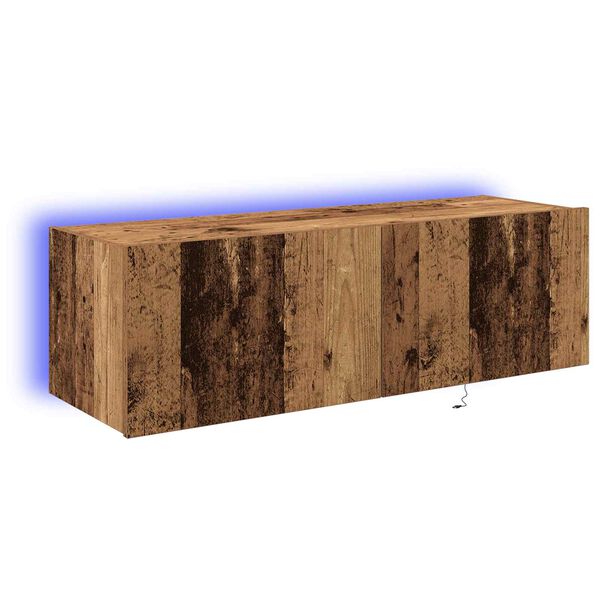 vidaXL Meuble TV mural 2 pcs Bois Ancien 100 x 35 x 31 cm