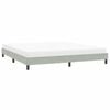 vidaXL Cadre de lit sans matelas gris clair 200x220 cm velours