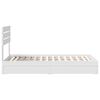 vidaXL Lit de Rangement Blanc 75 x 190 cm Bois d'ing&eacute;nierie