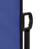 vidaXL Auvent lat&eacute;ral r&eacute;tractable bleu 200x1200 cm