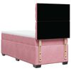 vidaXL Sommier &agrave; lattes de lit et matelas Rose 80x200 cm Velours