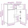 vidaXL Buffet Bois ancien 69,5 x 34 x 90 cm Bois d'ing&eacute;nierie