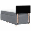 vidaXL Sommier &agrave; lattes de lit avec matelas Gris clair 100x200cm Tissu