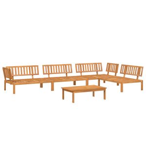 vidaXL Salon palette de jardin 5 pcs bois d'acacia massif