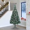 vidaXL Sapin de No&euml;l artificiel Vert 240 cm PVC, Acier et Plastique