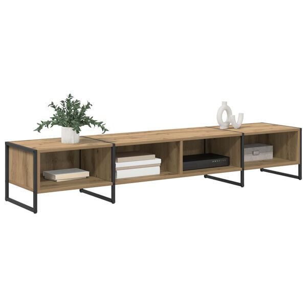 vidaXL Meuble TV Ch&ecirc;ne artisan 170,5 x 36 x 30,5 cm Bois d'ing&eacute;nierie