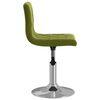 vidaXL Chaise pivotante de salle &agrave; manger Vert clair Velours