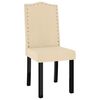 vidaXL Chaises &agrave; manger lot de 6 cr&egrave;me velours