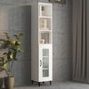 vidaXL Armoire murale Blanc 34,5x32,5x90 cm Bois d'ing&eacute;nierie