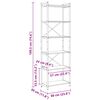 vidaXL &Eacute;tag&egrave;re Ch&ecirc;ne fum&eacute; 40 x 30 x 85 cm Bois d'ing&eacute;nierie