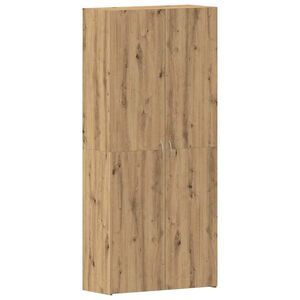 vidaXL Cabinet &agrave; chaussures 80 x 35.5 x 180 cm Bois d'ing&eacute;nierie