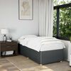 vidaXL Cadre de lit sans matelas gris fonc&eacute; 80x200 cm tissu