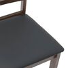 vidaXL Chaises &agrave; manger 2 pcs blanc bois massif caoutchouc