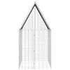 vidaXL Cage pour lapins Argent&eacute; 200 x 100 x 210 cm Acier galvanis&eacute;
