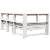 vidaXL Lit biblioth&egrave;que sans matelas blanc 75x190cm bois de pin massif