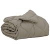 vidaXL Duvet complet toute l'ann&eacute;e Gris clair 140 x 220 cm Microfibre