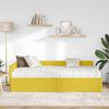 vidaXL Cadre de lit d'angle avec matelas Autre 2 pcs Vert Velours