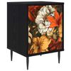 vidaXL Table de chevet GENNEP Ch&ecirc;ne noir 36 x 33 x 51 cm