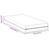 vidaXL Matelas Blanc 70 x 140 cm Ressort ensach&eacute;