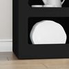 vidaXL Buffet Noir 40 x 35 x 100,5 cm Bois d'ing&eacute;nierie