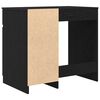 vidaXL Bureau ch&ecirc;ne noir 86x49x76 cm bois d'ing&eacute;nierie