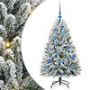 vidaXL Sapin de No&euml;l Artificiel &agrave; Branches Articul&eacute;es Vert et blanc