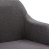 vidaXL Chaises pivotantes &agrave; manger lot de 6 taupe tissu