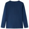 T-shirt enfants &agrave; manches longues bleu marine 104
