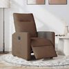 vidaXL Fauteuil inclinable &eacute;lectrique Marron Tissu