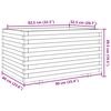 vidaXL Jardini&egrave;re 90x60x49,5 cm bois de pin massif