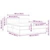 vidaXL Lit de Rangement avec matelas Vert fonc&eacute; 90 x 200 cm