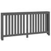 vidaXL Cache-radiateur Gris 169x19x84 cm Bois massif de pin