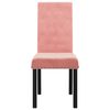 vidaXL Chaises &agrave; manger lot de 2 rose velours
