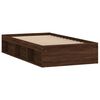 vidaXL Cadre de lit sans matelas ch&ecirc;ne marron 90x190 cm