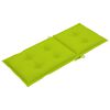 vidaXL Chaises de jardin lot de 2 avec coussins vert vif Teck massif