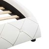 vidaXL Cadre de lit sans matelas blanc similicuir 140x200 cm