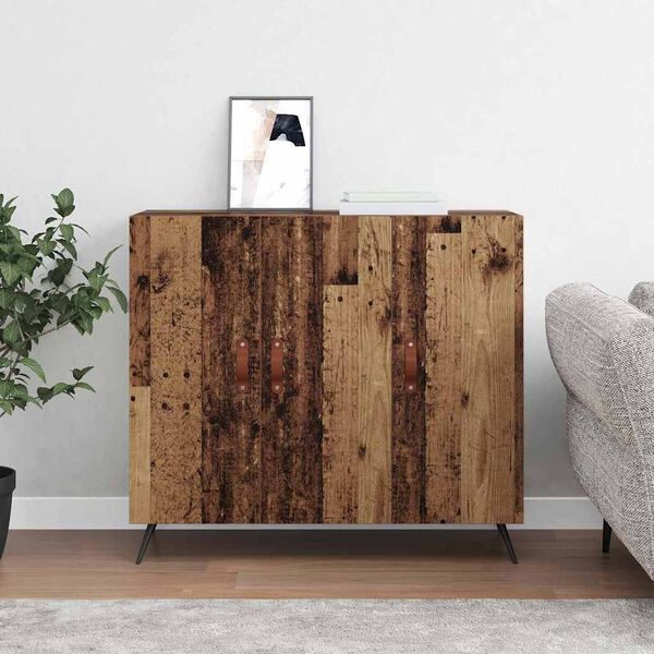 vidaXL Buffet Bois ancien 89,5 x 34 x 80 cm Bois d'ing&eacute;nierie