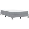 vidaXL Lit &agrave; ressorts avec matelas Gris clair 120 x 190 cm tissu