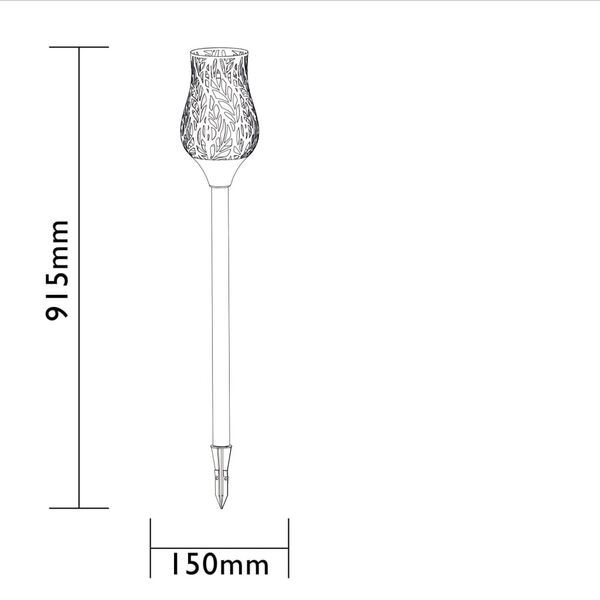 Luxform Lampe LED de jardin Tulip