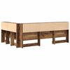 vidaXL T&ecirc;te de lit de rangement Bois Ancien 207,5 x 137,5 x 76,5 cm