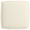 vidaXL Set de coussins de palette 2 pcs Cr&egrave;me Tissu Oxford