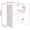 vidaXL Meuble TV mural Gris Sonoma 59,5 x 31 x 60 cm Bois d'ing&eacute;nierie