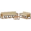 vidaXL Ensemble de canap&eacute;s d'ext&eacute;rieur 8 pc Naturel et Beige