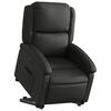 vidaXL Fauteuil inclinable électrique noir cuir véritable