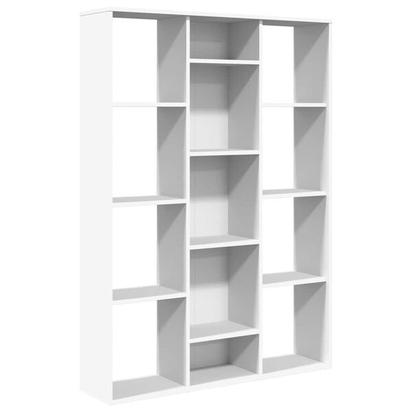 vidaXL S&eacute;parateur de pi&egrave;ce/Biblioth&egrave;que Blanc 100x24x140 cm