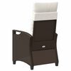 vidaXL Chaise de jardin 2 pcs Marron et Cr&egrave;me 56 x 60 x 112 cm