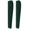 vidaXL T&ecirc;te de lit avec oreilles Vert fonc&eacute; 163x23x118/128 cm Velours