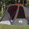 vidaXL Tente tunnel avec toit Gris et orange 328 x 228 x 115 cm